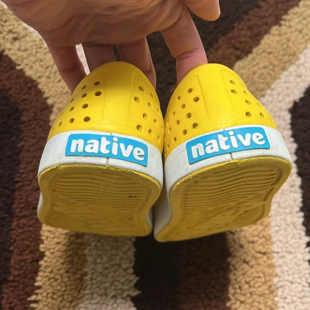 Native Kids Shoes Yellow